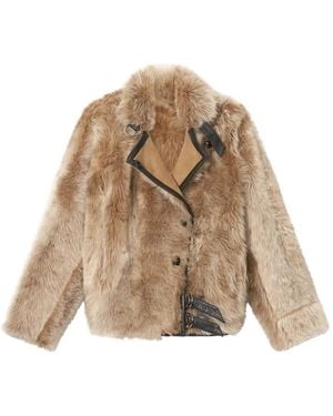 Isabel Marant Reversible Shearling Coat - Natural