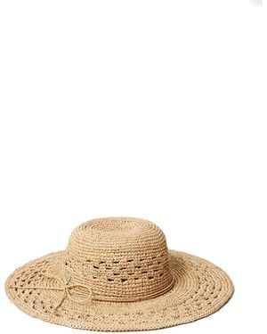 Twinset Sombrero de rafia de ganchillo - Neutro