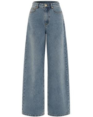 FARM Rio Richelieu Wide-Leg Jeans - Blue