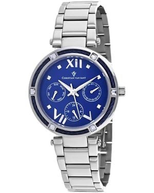Christian Van Sant Sienna 33Mm Watch - Blue