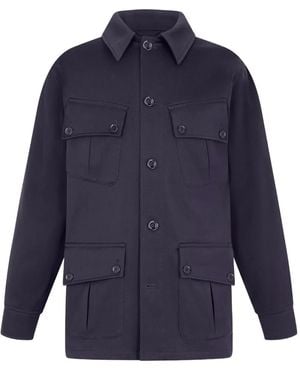 Fursac Chaqueta con múltiples bolsillos - Azul