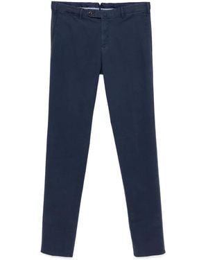 PT Torino Slim-Cut Chino Trousers - Blue