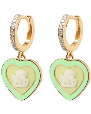 Cameo & Beyond Friendship Cherubs Earrings - Metallic