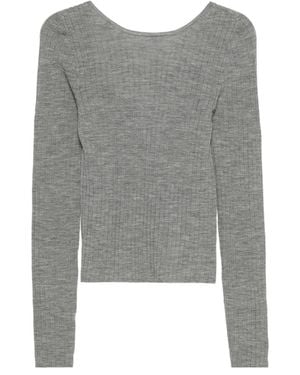 Tela Pullover Mit U-Ausschnitt - Grau