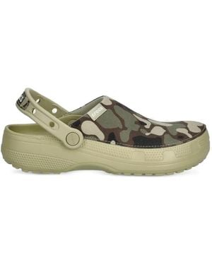 Crocs™ Sandali Slides Con Stampa Camouflage - Verde