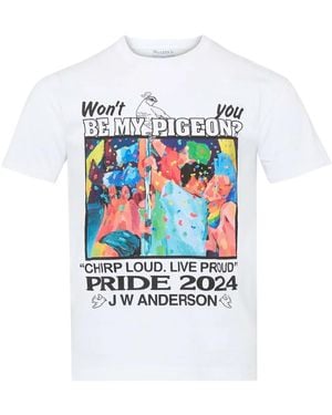 JW Anderson グラフィック Tシャツ - ホワイト