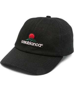 CASABLANCA Montagne Embroidered-Logo Baseball Cap - Schwarz