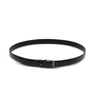 Fabi Leather Belt - White