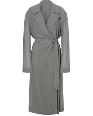 Alberta Ferretti Belted Coat - Grey