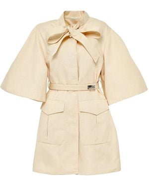 Alexis Corya Bow Belt Mini Day Dress - Natural