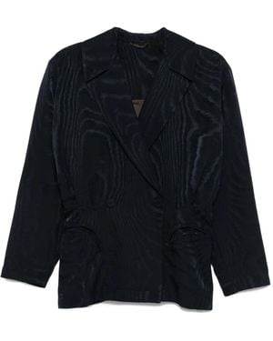 Blazé Milano Double-Breasted Blazer - Blue