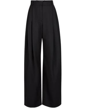 Nina Ricci Pleated Gabardine Pants - Black