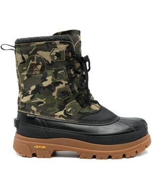 Sorel Botas Caribou con cordones - Negro