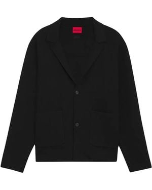 HUGO Buttoned Cardigan - Black