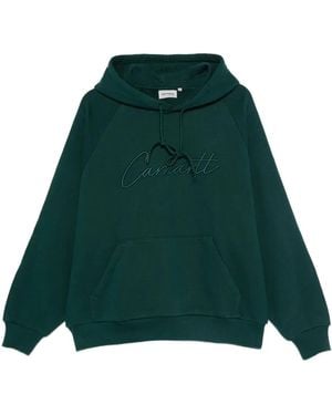 Carhartt Ray Logo-Embroidered Hoodie - Green
