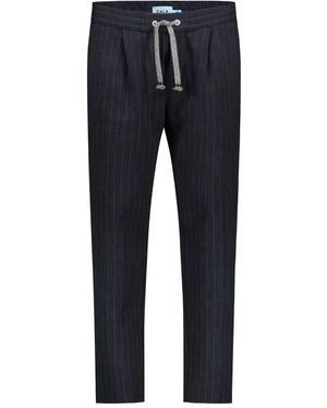 Cala 1789 Pinstripe Drawstring Pants - Blue