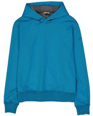 Herno Logo-Detail Hoodie - Blue