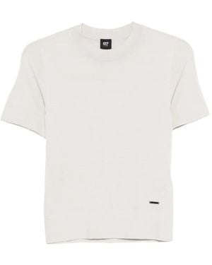 Alpha Tauri Short-Sleeve Knit Top - White