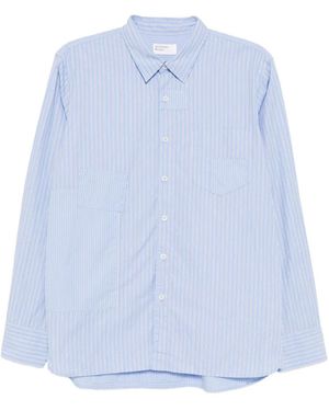 Universal Works Hemd mit Patches - Blau