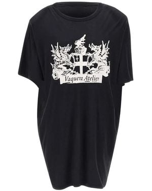 VAQUERA Graphic-Print T-Shirt Dress - Blue