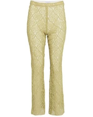 Giambattista Valli Lace Trousers - Yellow