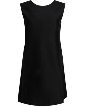 Sandbeige Sleeveless Midi Dress - Black