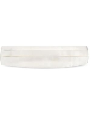 Giorgio Armani Pleated Satin Waistcoat - White