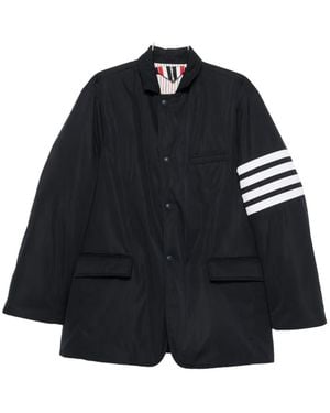 Thom Browne Flap-Pocket Stripe Jacket - Black