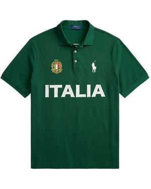 Polo Ralph Lauren Polo Italia À Logo Brodé - Green