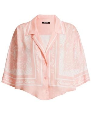 Balmain Printed Foulard Pyjama Shirt - Pink