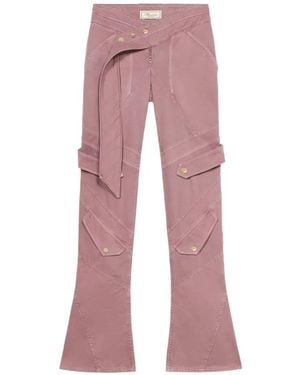 Blumarine Belted Cargo Pants - Pink