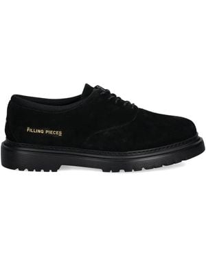 Filling Pieces Logo Print Lace-Up Shoes - Black