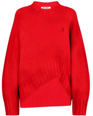 The Attico Asymmetric Jumper - Red