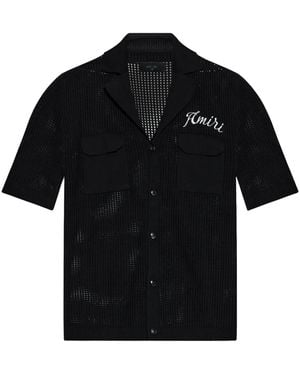 Amiri Shirt With Logo - Black