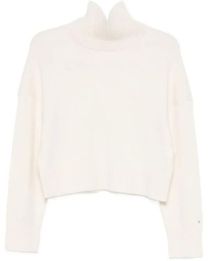 Maje Pullover Mit Rollkragen - Weiß