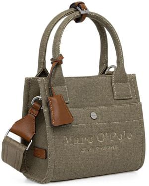 Marc O' Polo Small Logo-Embroidery Tote Bag - Metallic