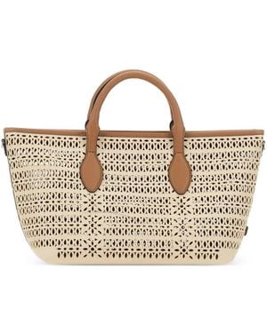 Gianni Chiarini Mashup Laser-Cut Tote Bag - Natural