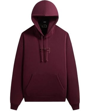 Kith Classic Logo Nelson Cotton Hoodie - Purple