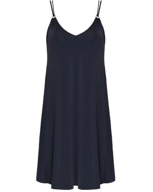 Lygia & Nanny Sardenha Jurk Met Dubbele Bandjes - Blauw