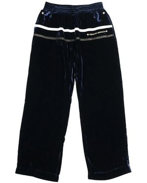 Chrome Hearts So It Goes Velour Trousers - Blue