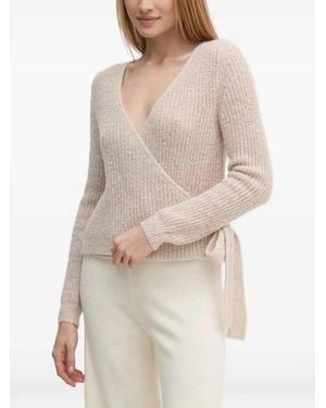 Ouí Wrap Tie Cardigan - Natural