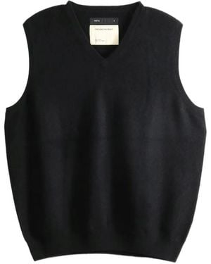 Frenckenberger Pull En Maille À Col V - Black