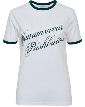 Pushbutton T-Shirt À Logo Imprimé - Gris