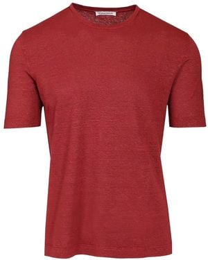 Al Duca d'Aosta Linen T-Shirt - Rouge
