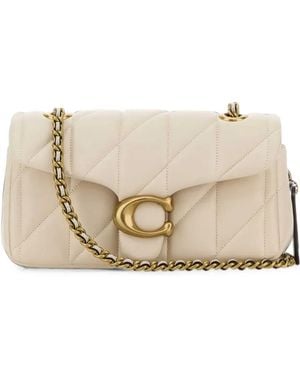 COACH Tabby Quilted Shoulder Bag - Natural