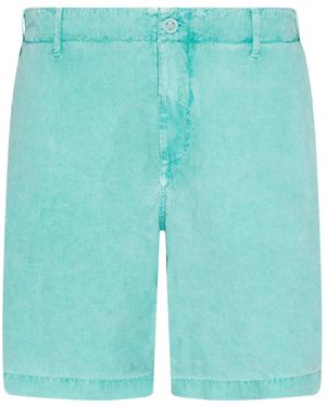 Vilebrequin Flat-Waist Flap-Pocket Bermuda Shorts - Blue
