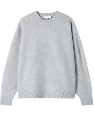 Enfold Pullover Mit Rundem Ausschnitt - Grau