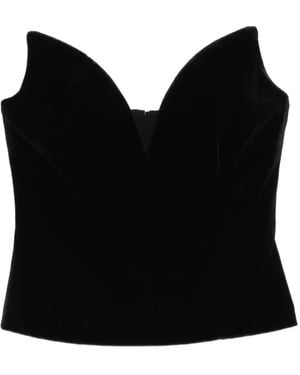 Roland Mouret スウィートハートネック トップ - ブラック