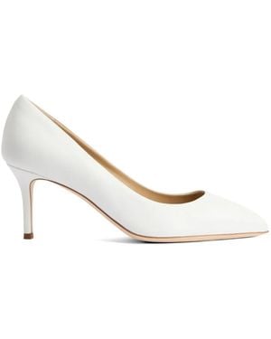 Giuseppe Zanotti Lucrezia Leather Court Shoes - White