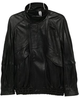 Nour Hammour Ariste Lederjacke - Schwarz